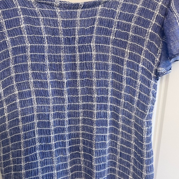 FREE PEOPLE RUFFLE MAXI DRESS. Denim blue and white! It’s adorable!!! S - Picture 1 of 7